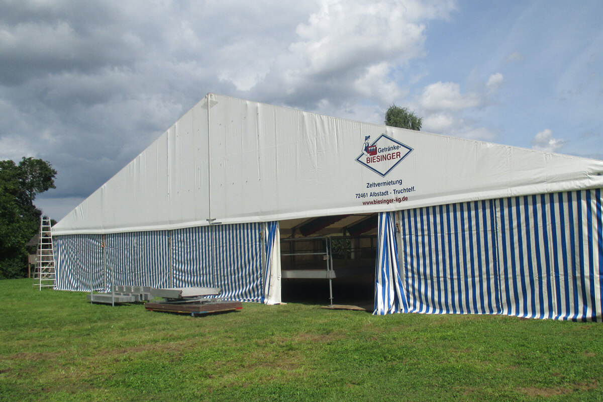 Festservice, Zeltverleih, Bühne, Bühnenüberdachung, Albstadt, Balingen, Rottweil, Tübingen